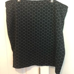 Black mini/midi skirt from Stitch Fix 2X by leota